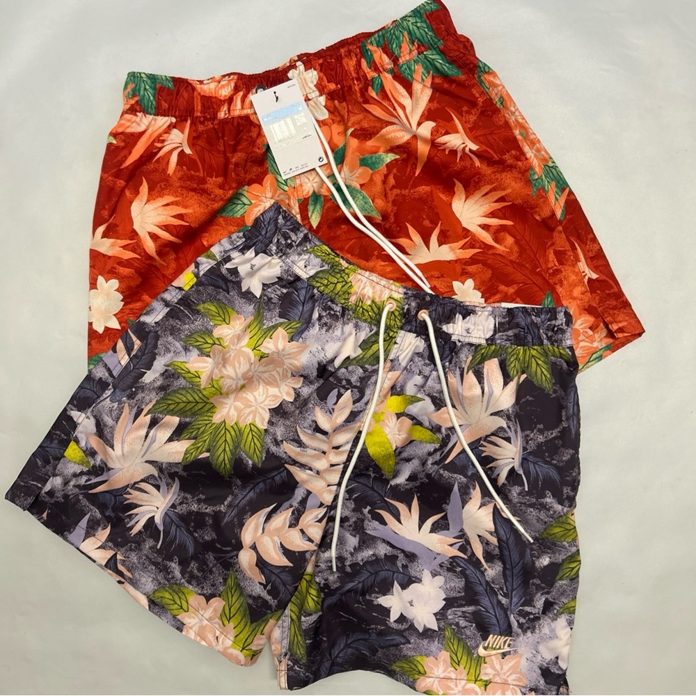 Nike Club Flow Print Twill Woven 6” Loud Shorts Men Sz M HV4610 FN3307 -Lot 2